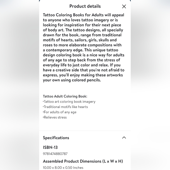 🆕️ Creative Art Tattoo Coloring Book - Picture 4 of 4